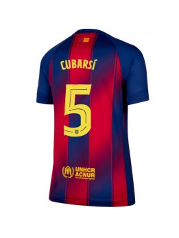 Billige Barcelona Pau Cubarsi #5 Hjemmedrakt Dame 2025-26 Kortermet
